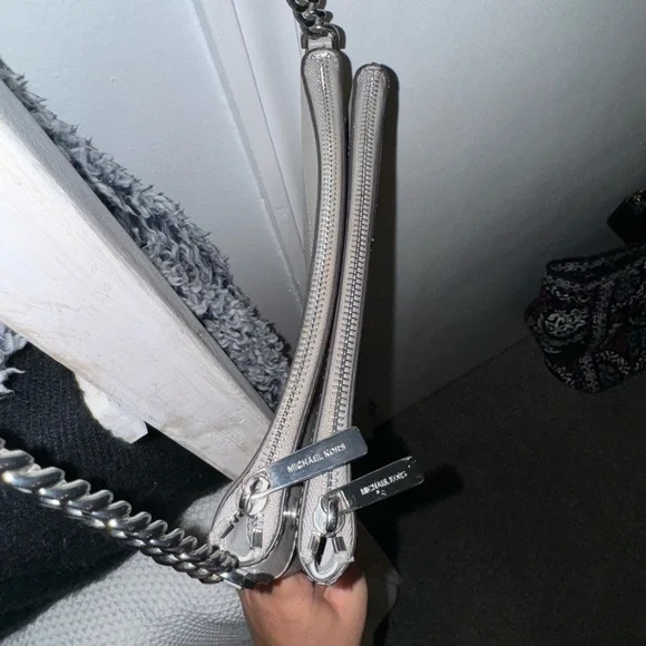 Michael Kors Double-Zip Pebble Leather Crossbody - Picture 4 of 5